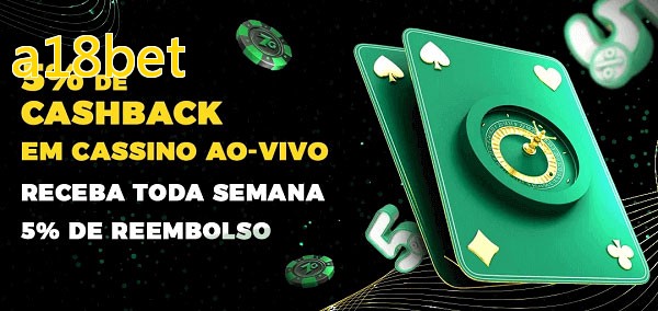 Promoções do cassino ao Vivo a18bet